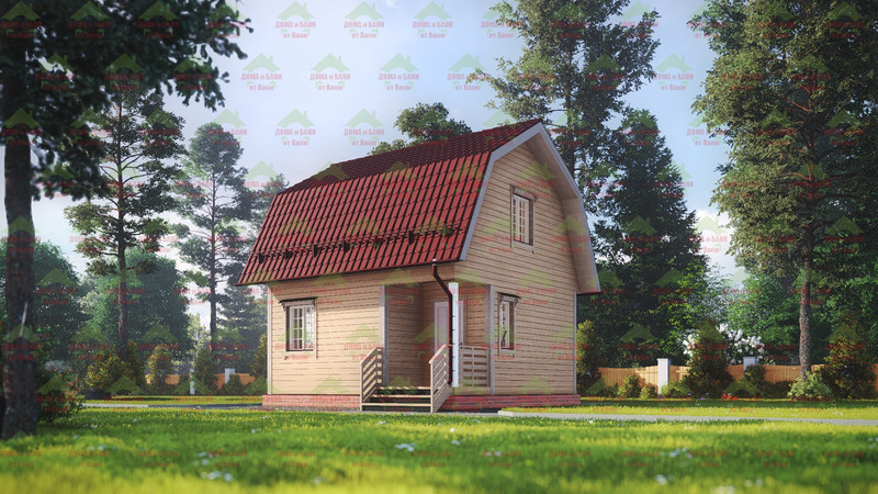 Дом из бруса 6*6 м. "Тосненский"