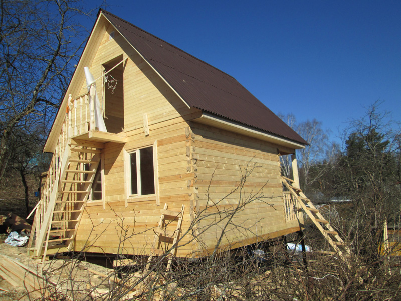 Сруб брусового дома Сруб брусового дома